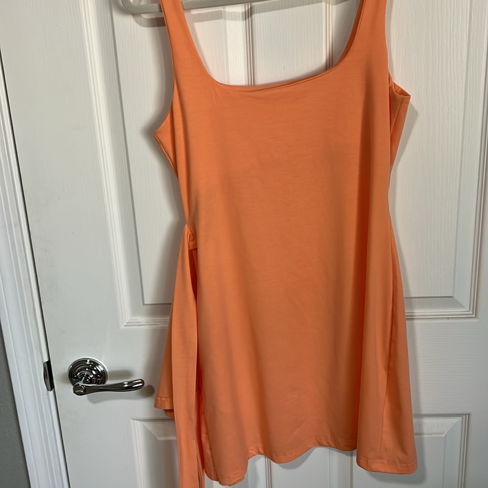 Orange Tennis Wrap Dress - Picture 3 of 3